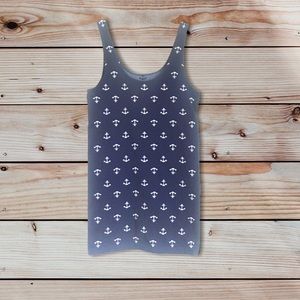 BOGO swim dress top tank anchors kids navy white